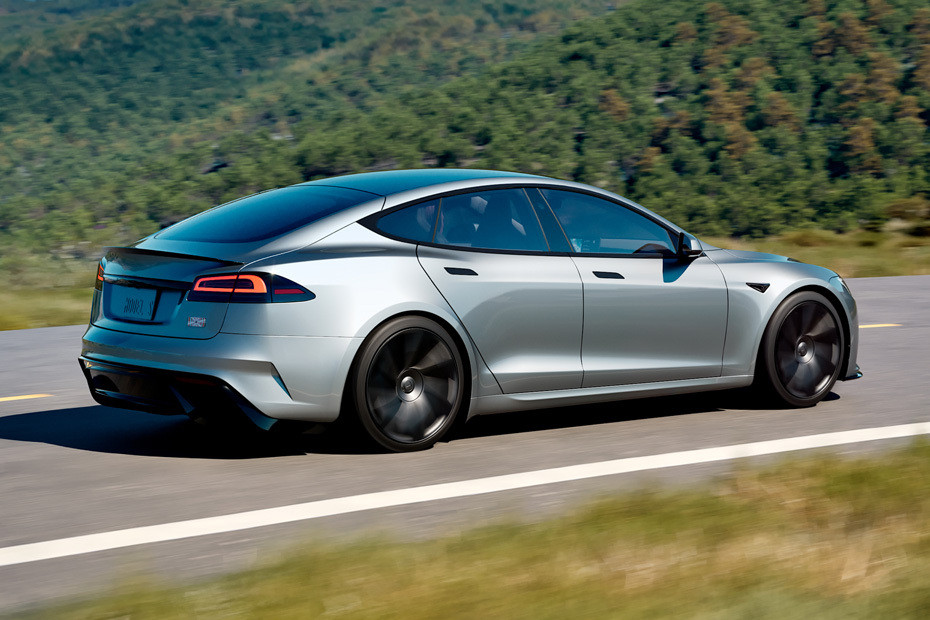 Model S Rear angle view
