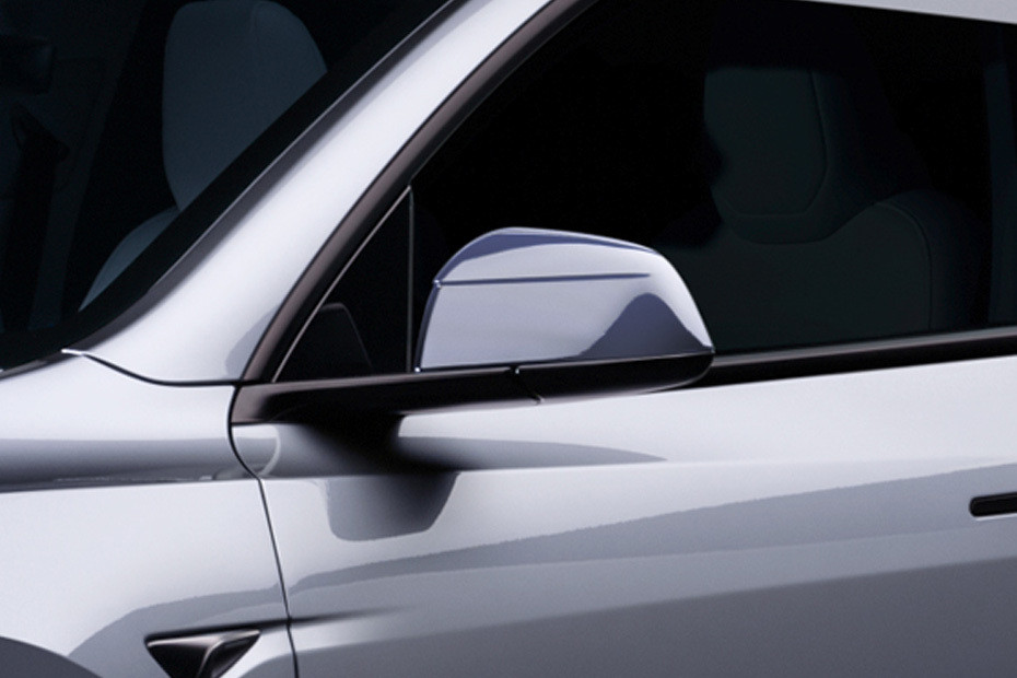 Tesla Model Y Drivers Side Mirror Front Angle Tesla Model Y Drivers Side Mirror Front Angle