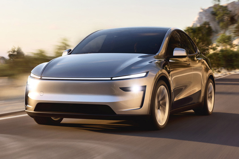 Tesla Model Y Front Cross Side View in UAE