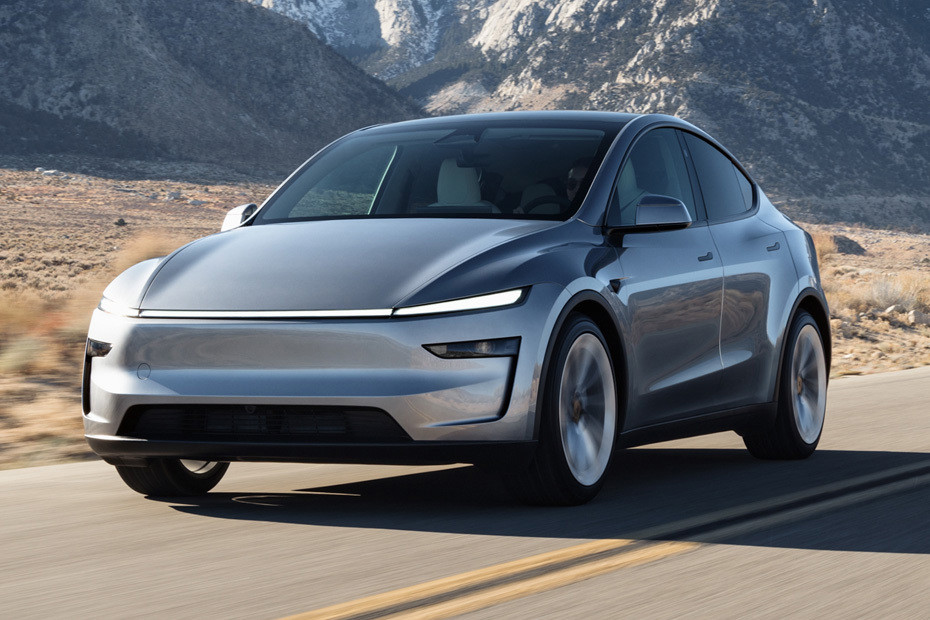 Tesla Model Y Front Side View Tesla Model Y Front Side View