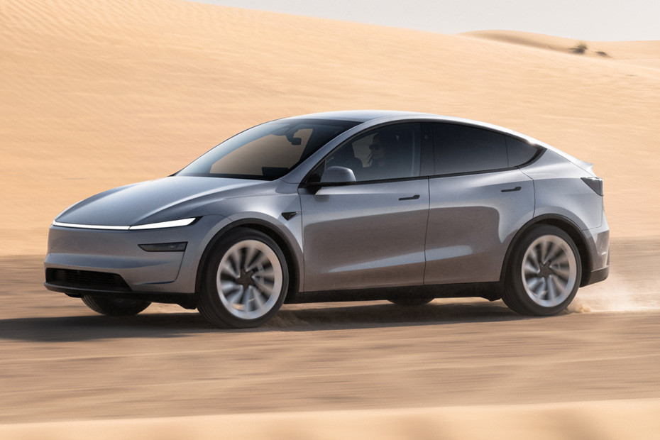 Tesla Model Y Front Side View Tesla Model Y Front Side View