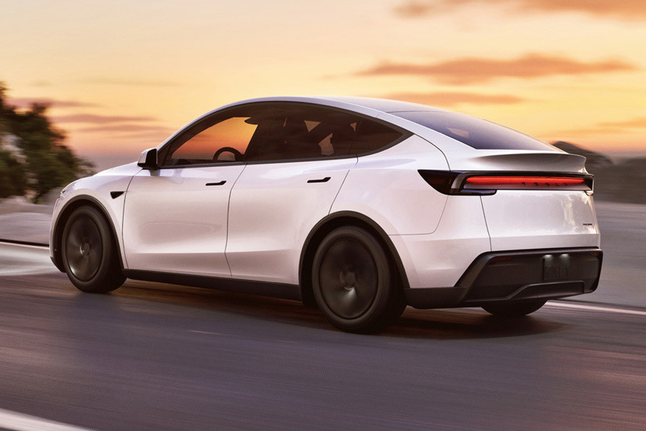 Rear Cross Side View of Tesla Model Y Rear Cross Side View of Tesla Model Y