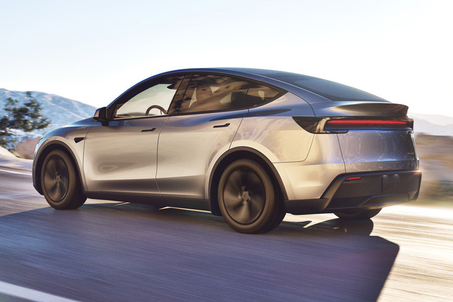 Rear Cross View of Tesla Model Y Rear Cross View of Tesla Model Y