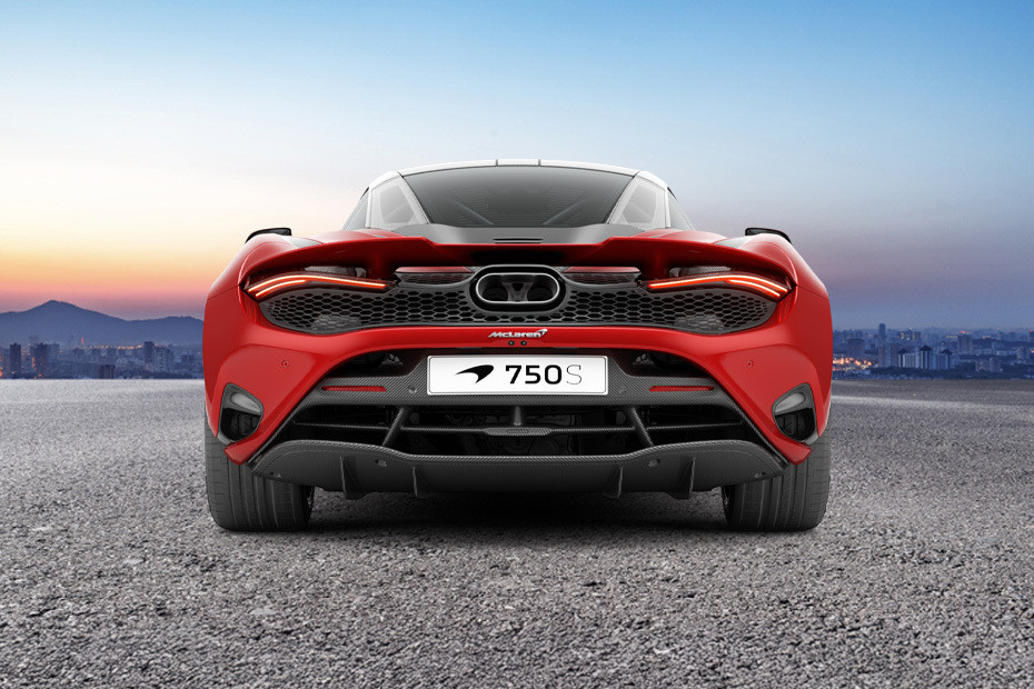Full Rear View of McLaren 750S in UAE