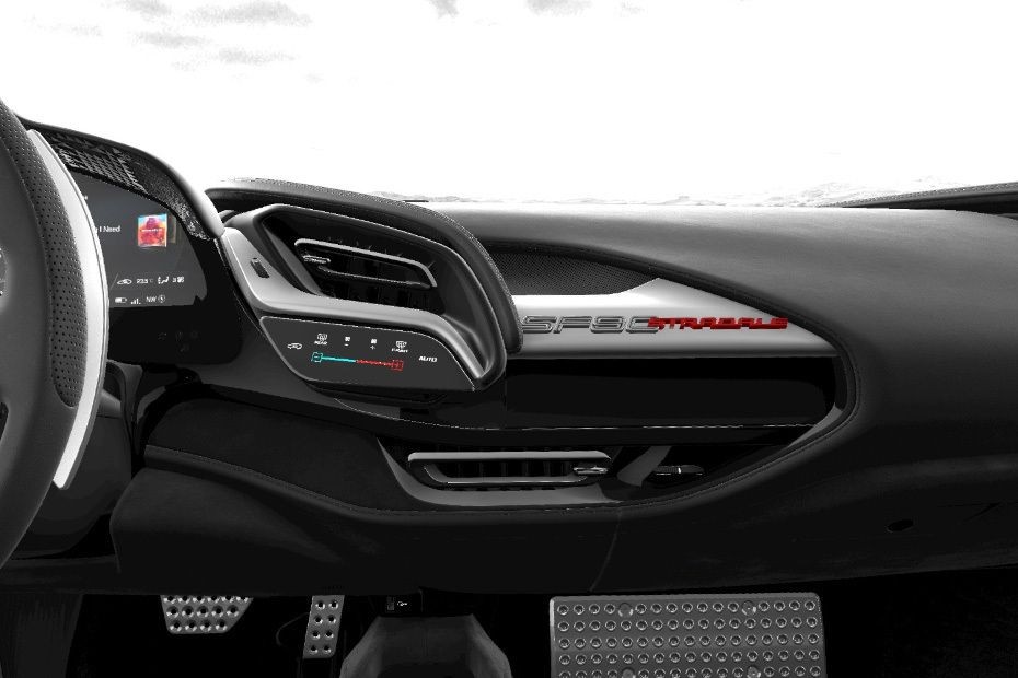 Front AC Controls of Ferrari SF90 Stradale in UAE