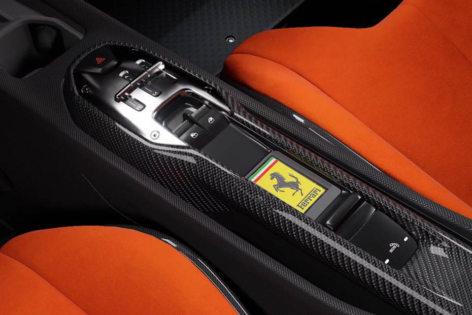 Center Controls of Ferrari 296 Speciale Center Controls of Ferrari 296 Speciale