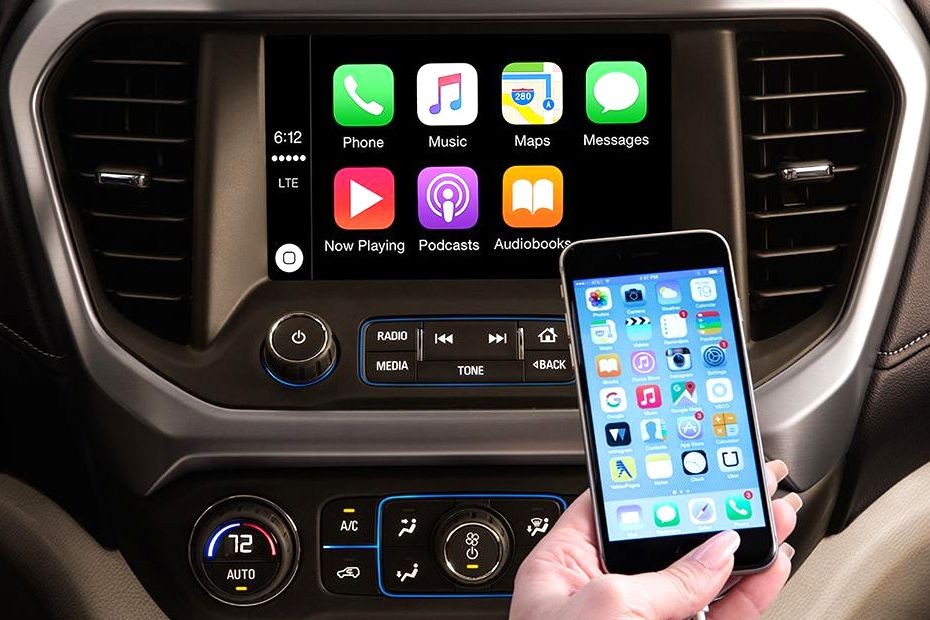 Front AC Controls of GMC Acadia Denali in UAE