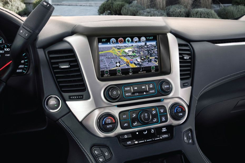 Front AC Controls of GMC Yukon Denali in UAE