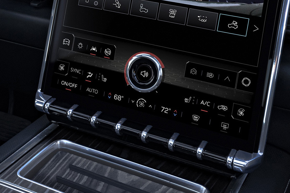 Front AC Controls of GMC Sierra EV in UAE