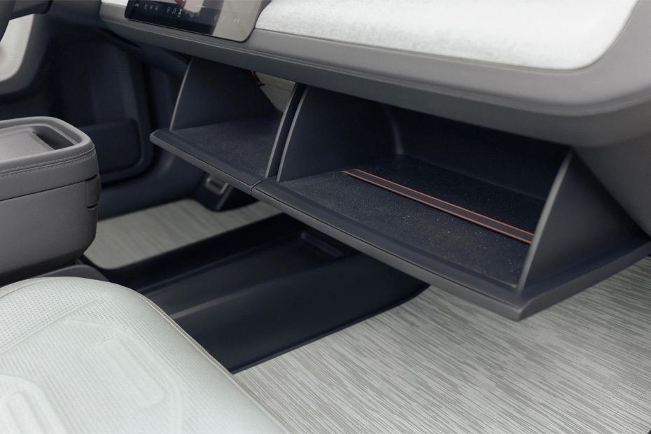 Rivian R3 Glove Box Open in UAE