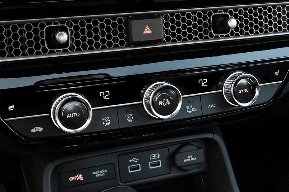 Front AC Controls of Honda Civic (2022-2023) in UAE
