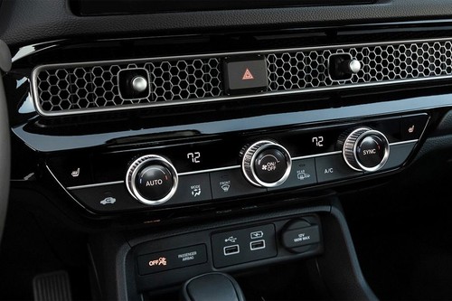 Front AC Controls of Honda Civic (2022-2024)