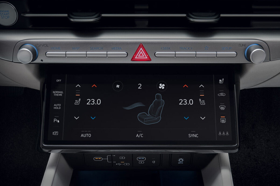 Front AC Controls of Hyundai Azera in UAE