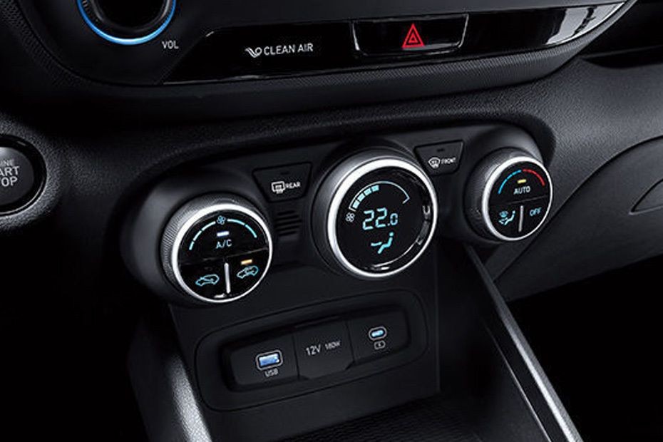 Front AC Controls of Hyundai Venue in UAE