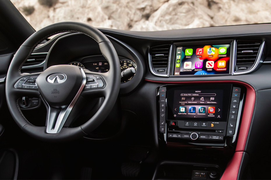 Dashboard View of QX50 in UAE