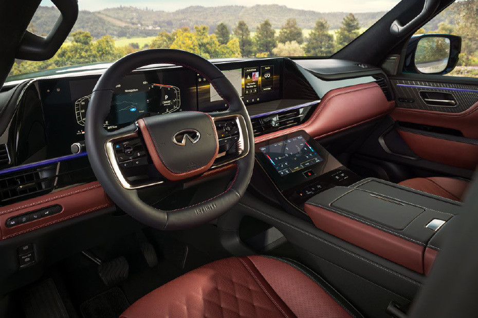 Dashboard View of QX80 in UAE