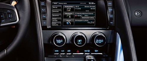 Front AC Controls of Jaguar F Type S Coupe