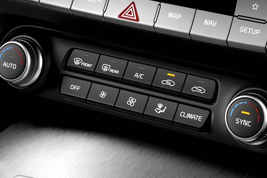 Front AC Controls of KIA Stinger Front AC Controls of KIA Stinger