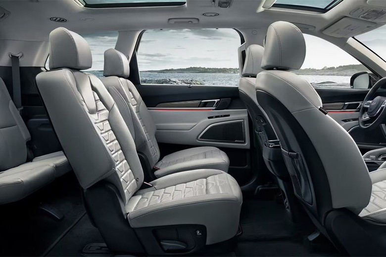 KIA Telluride Front And Rear Seats Together