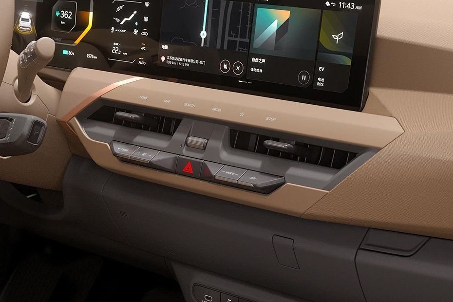 Front AC Controls of KIA EV5 in UAE