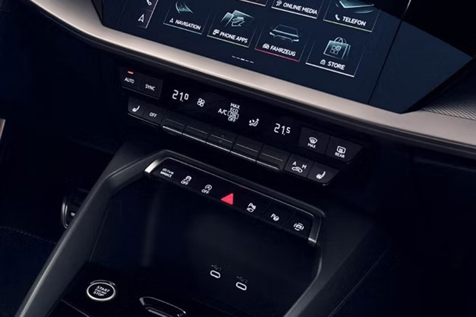 Front AC Controls of Audi A3 in UAE