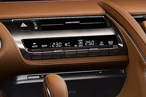 Front AC Controls of Lexus LC Hybid