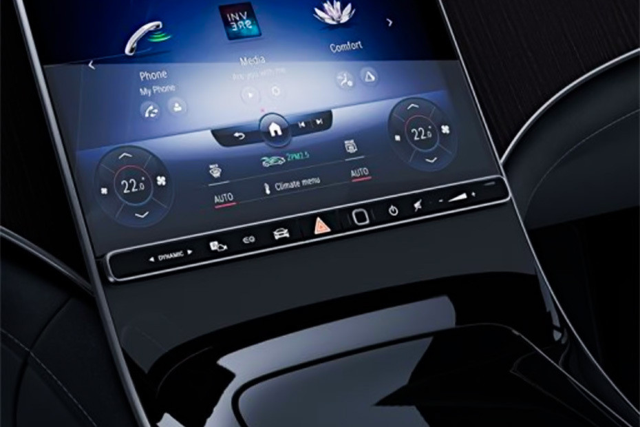 Front AC Controls of Mercedes-Benz EQE