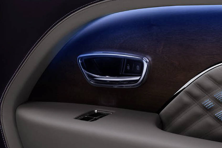 door handle interior of Bentley Bentayga EWB door handle interior of Bentley Bentayga EWB