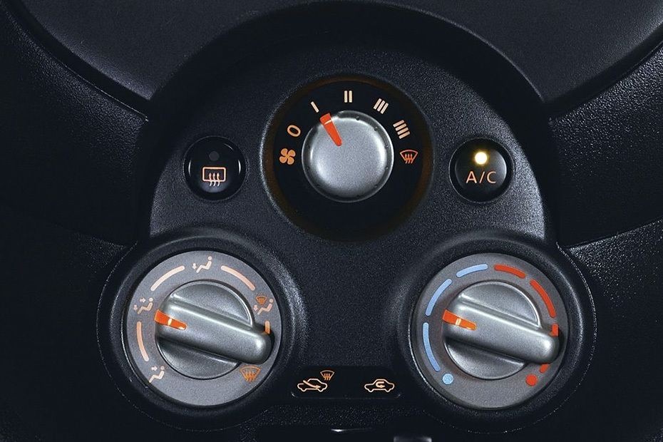 Front AC Controls of Nissan Micra in UAE
