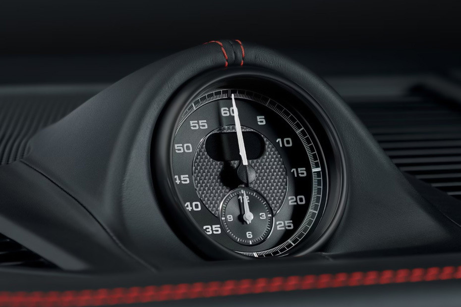 clock in Porsche Macan in UAE