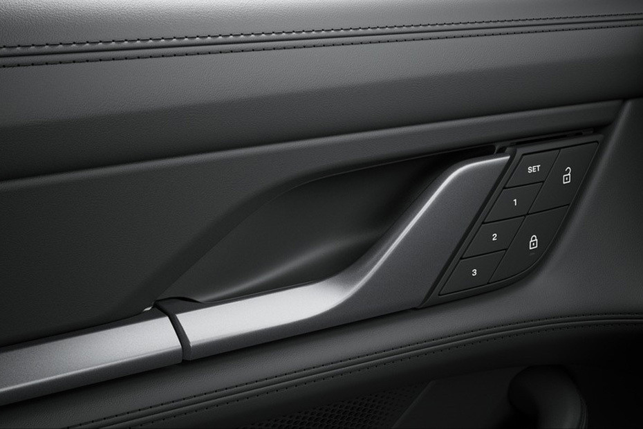 door handle interior of Porsche Taycan in UAE