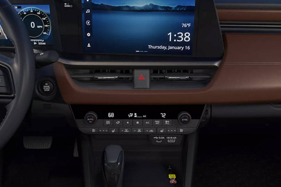 Front AC Controls of Subaru Outback 2026 Front AC Controls of Subaru Outback 2026