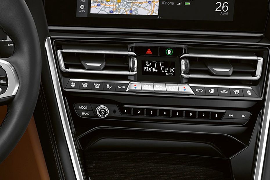Front AC Controls of BMW 8 Series Convertible in UAE
