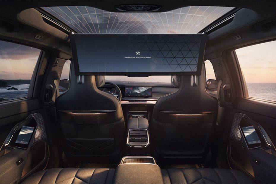 Rear Seat Entertainment of BMW i7 in UAE