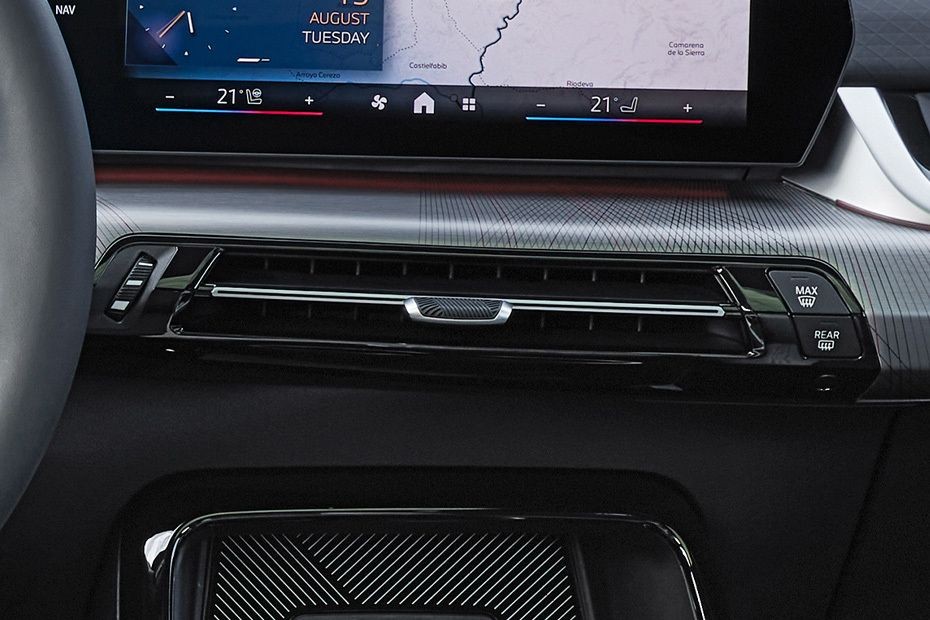 Front AC Controls of BMW IX2 in UAE