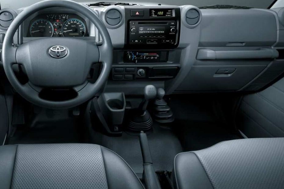 Dashboard View of Land Cruiser Pick Up in UAE