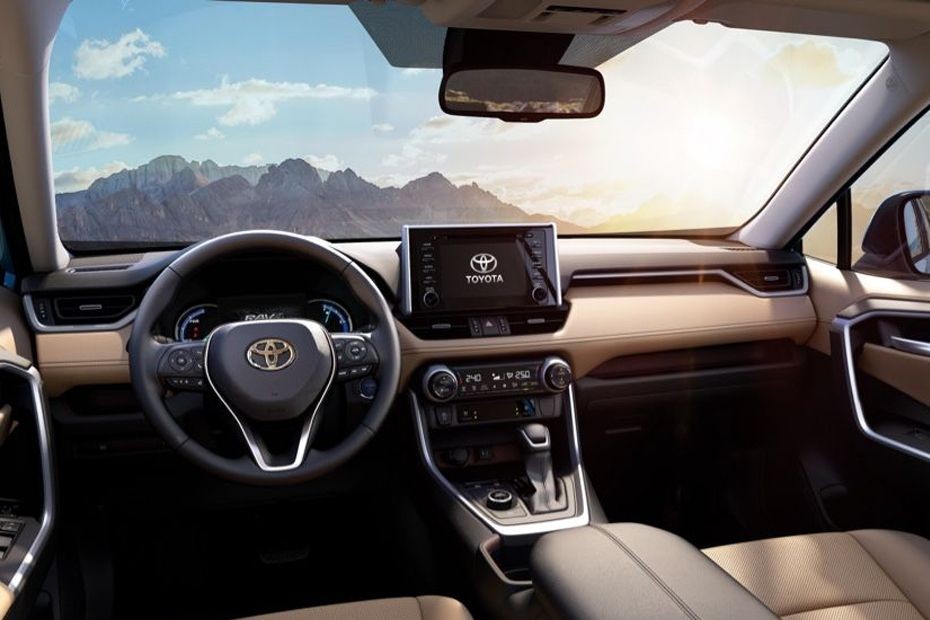 Dashboard View of RAV 4 HEV 2024-2025 in UAE