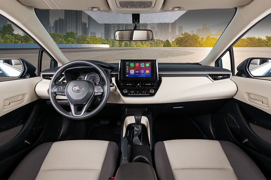 Dashboard View of Corolla Hybrid in UAE