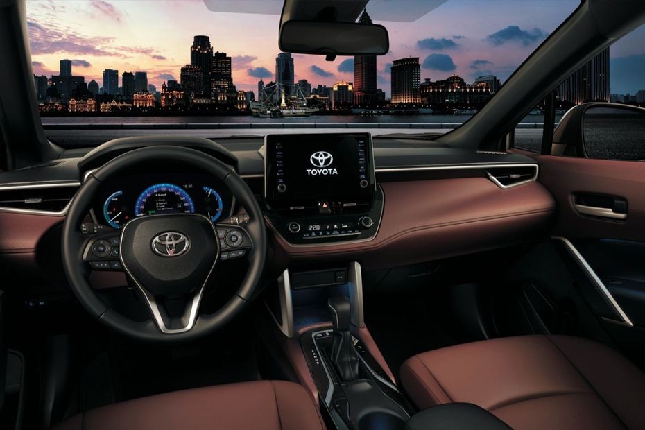 Dashboard View of Corolla Cross Hybrid (2023-2024) in UAE