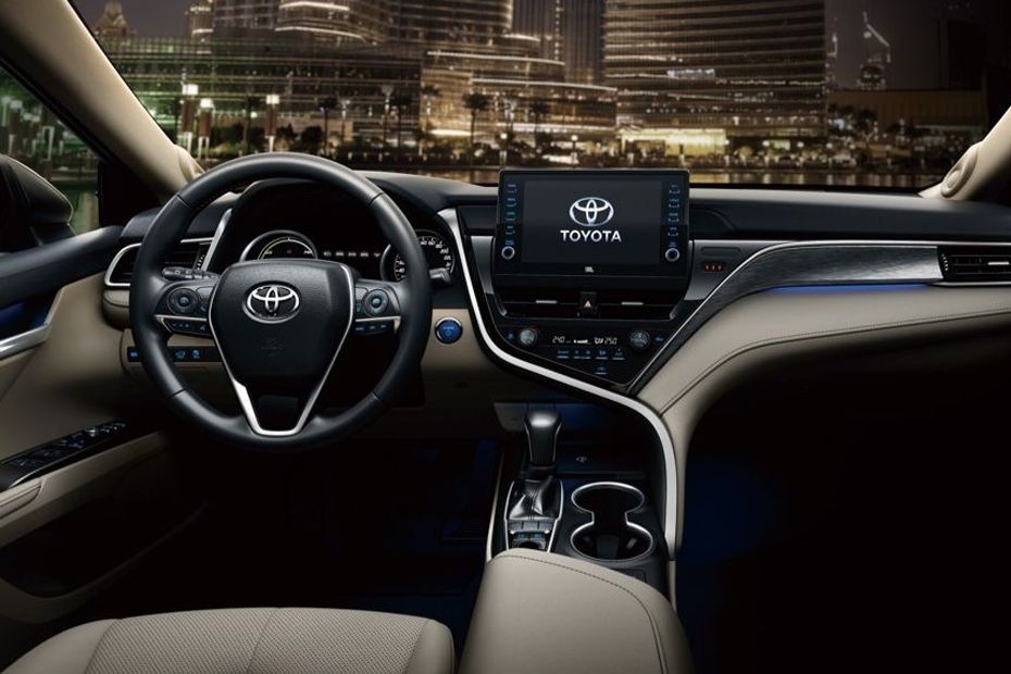 Dashboard View of Camry Hybrid in UAE