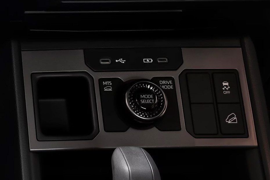 Center Controls of Toyota Hilux BEV in UAE