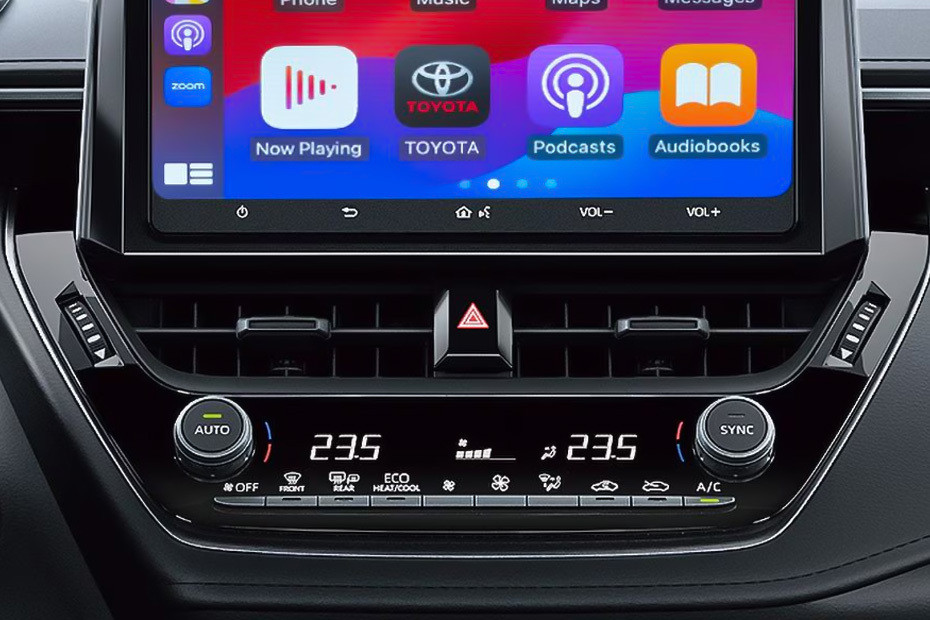 Front AC Controls of Toyota GR Corolla