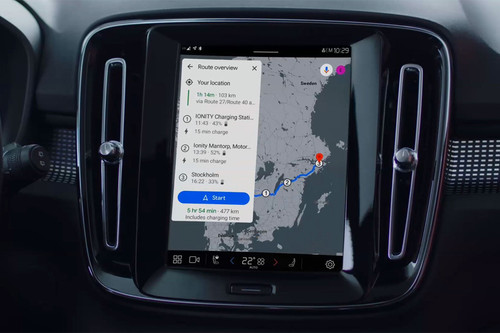 XC40 Recharge gps navigator
