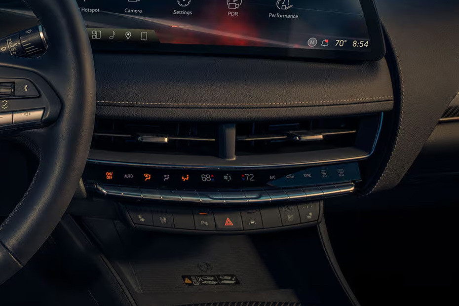 Front AC Controls of Cadillac CT5 V