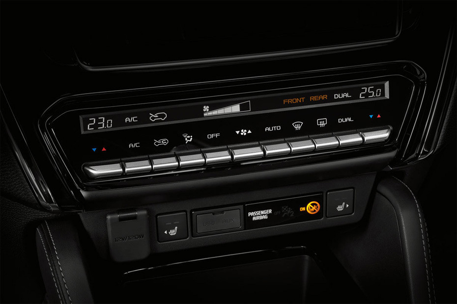 Front AC Controls of Isuzu Mu x in UAE