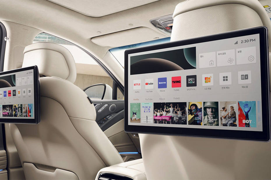 Rear Seat Entertainment of Genesis G80 Rear Seat Entertainment of Genesis G80