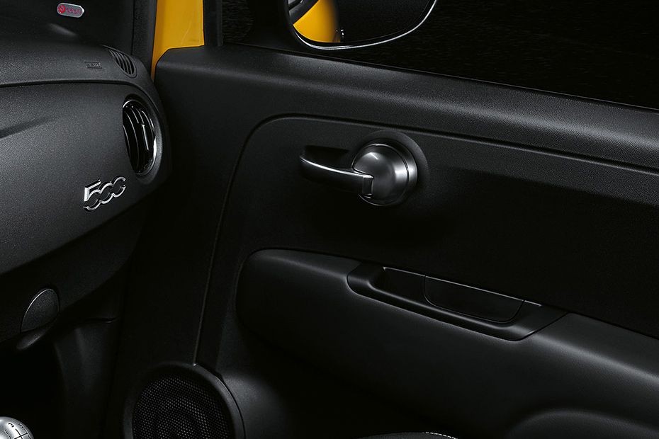 door handle interior of Abarth 595 in UAE