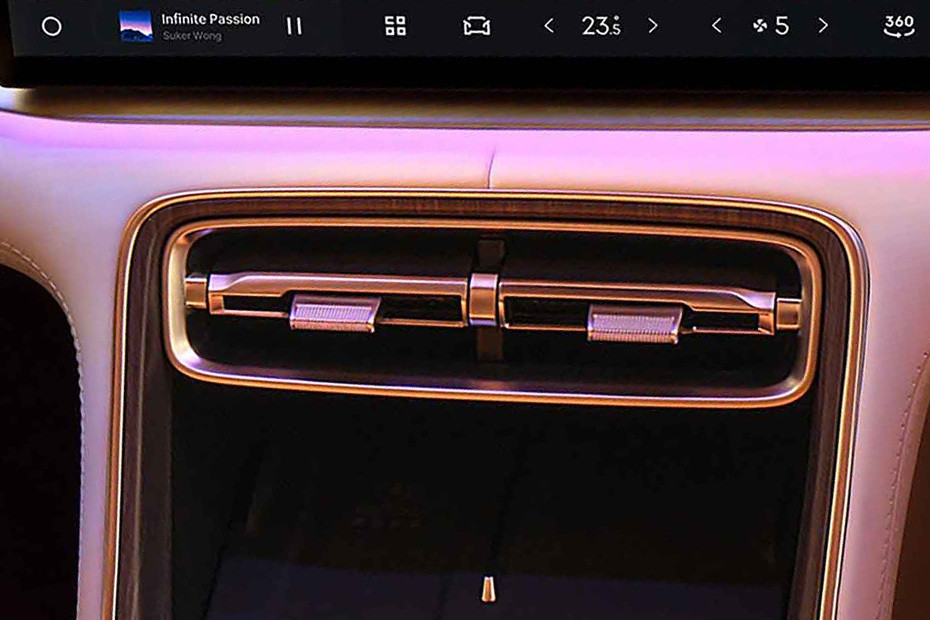 Front AC Controls of Geely Galaxy A7 EM-i PHEV in UAE