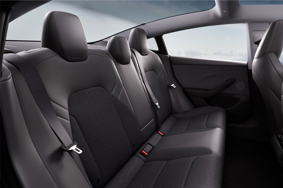 Tesla Model 3	 Rear Seats in UAE