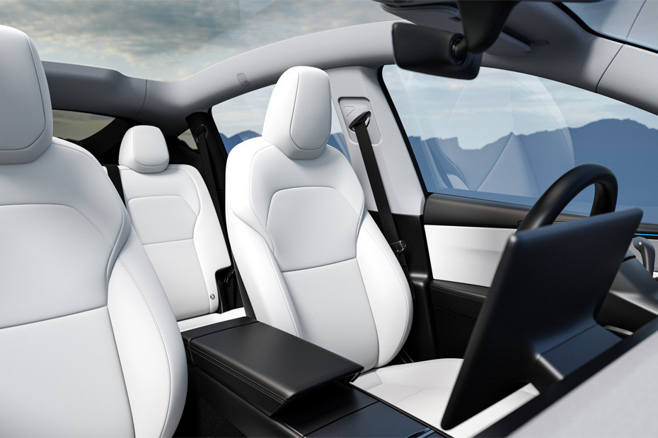Tesla Model Y Front And Rear Seats Together Tesla Model Y Front And Rear Seats Together